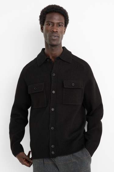 Men - Cardigan - black
