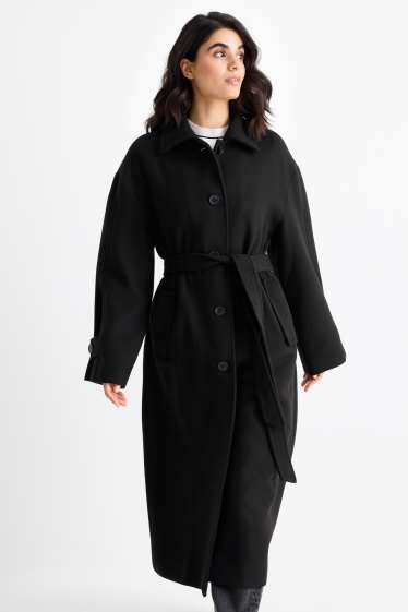 Dames - Mantel - zwart