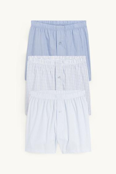 Nen - Paquet de 3 - bòxers - blanc / blau clar