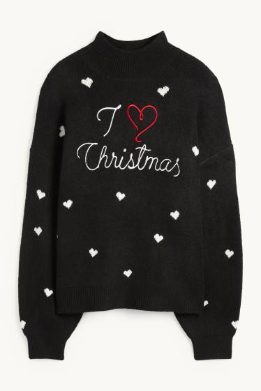 Women - Christmas jumper - I Love Christmas - black