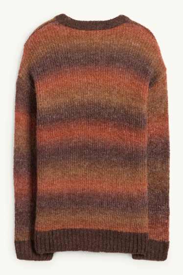 Enfants garçons - Pull - à motif - marron