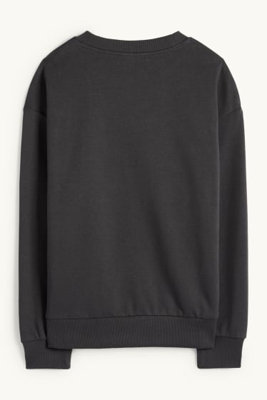 Nen - Surf de neu i os rentador - dessuadora - gris fosc