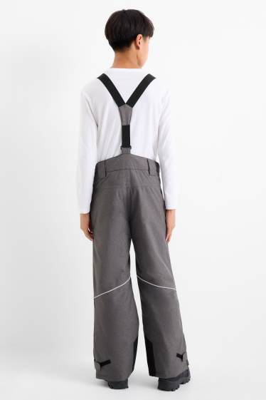 Children Boys - Ski pants - waterproof - dark gray