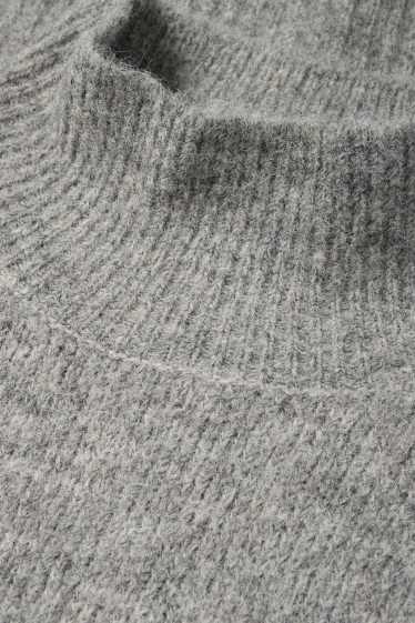Kobiety - Sweter - jasnoszary-melanż