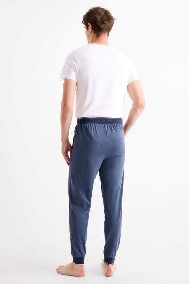 Uomo - Pantaloni pigiama - blu scuro