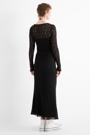 Dámské - Krajková sukně - černá