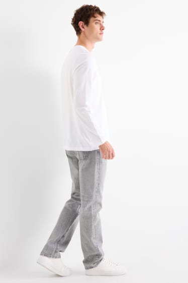 Uomo - Regular jeans con abbottonatura - jeans grigio chiaro