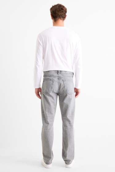 Uomo - Regular jeans con abbottonatura - jeans grigio chiaro
