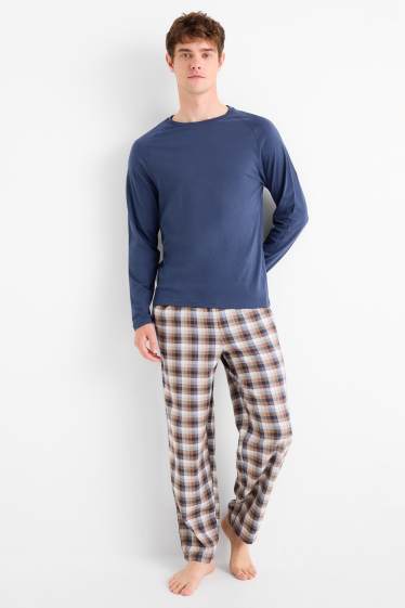 Herren - Pyjama - dunkelblau