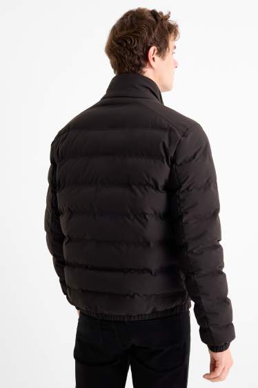 Heren - Gewatteerde jas - waterafstotend - zwart