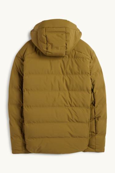 Home - Jaqueta embuatada amb caputxa - impermeable - caqui