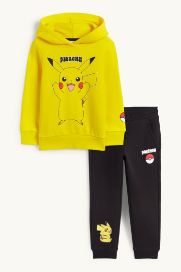 Kinder Jungen - Pokémon - Pikachu - Set - Hoodie und Jogginghose - 2 teilig - gelb