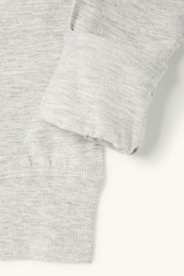 Nen - Paquet de 2 - pantalons llargs interiors tèrmics - gris clar jaspiat