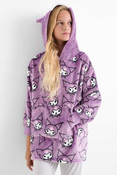 Nena - Kuromi - manta amb caputxa - violeta