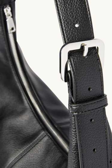 Femmes - Sac d'épaule - matière synthétique - noir