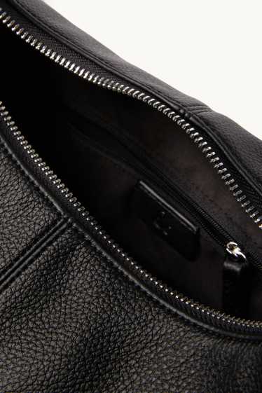 Femmes - Sac d'épaule - matière synthétique - noir