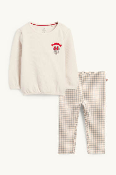 Bébés filles - Minnie Mouse - tenue pour bébé - 2 pièces - beige clair