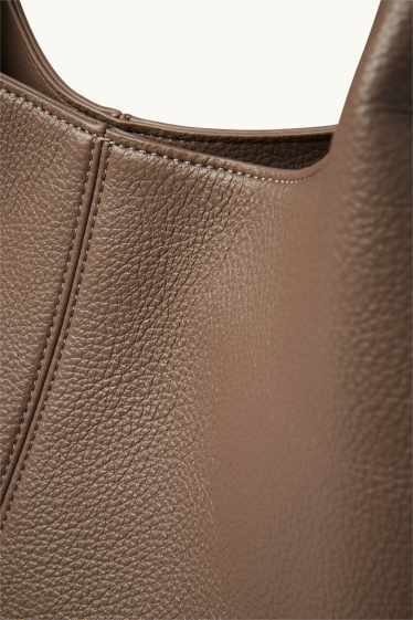 Dona - Bossa shopper gran - pell sintètica - beix