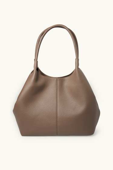 Dona - Bossa shopper gran - pell sintètica - beix