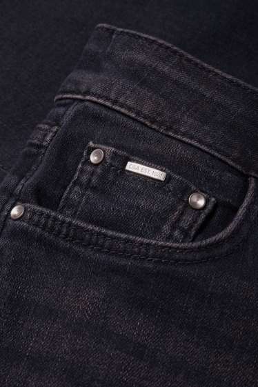Dona - Bootcut Jeans - mid waist - texà blau fosc