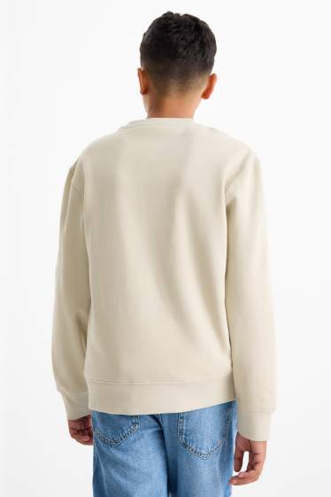 Bambini - Confezione da 2 - Minecraft - felpa con cappuccio e felpa girocollo - kaki