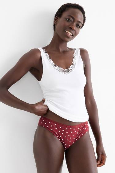 Women - Multipack of 4 - knickers - black