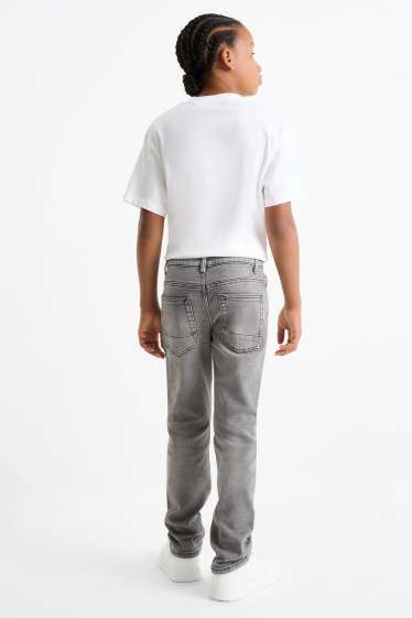 Děti - chlapci - Slim jeans - jog denim - džíny - světle šedé