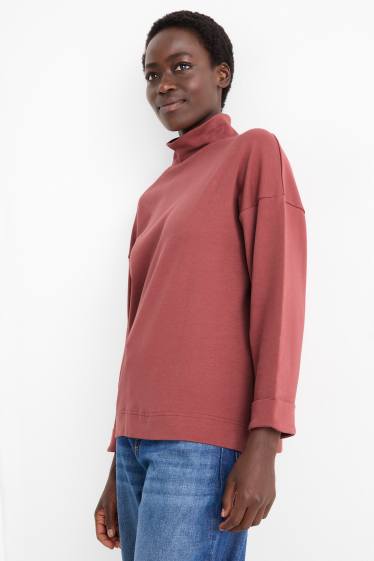 Dona - Jersei de coll alt - vermell