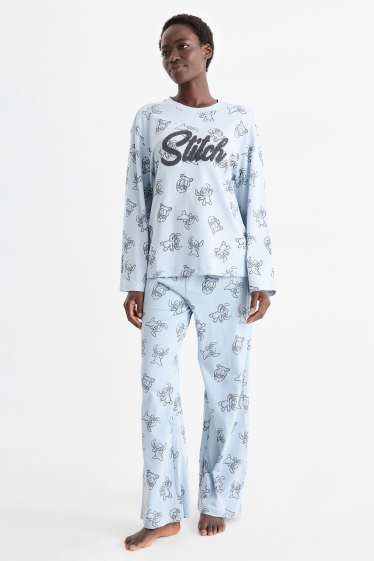 Femmes - Pyjama - Lilo & Stitch - bleu clair