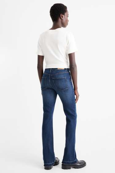 Femmes - Bootcut jean - high waist - jean bleu foncé