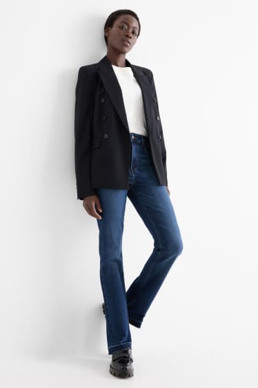 Femmes - Bootcut jean - high waist - jean bleu foncé