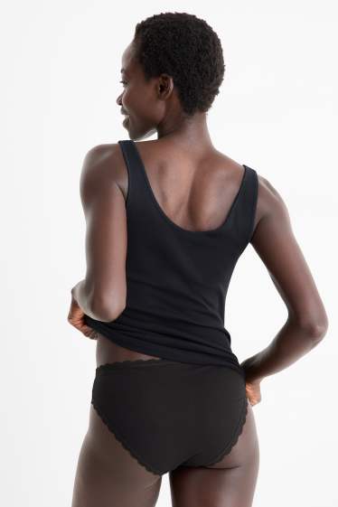 Donna - Confezione da 4 - slip - nero