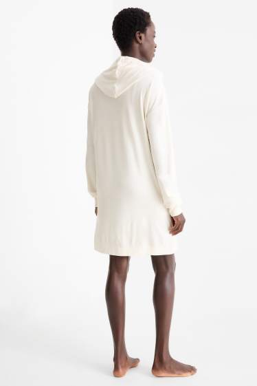 Dames - Nachthemd met capuchon - Bambi - wit