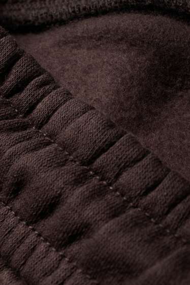 Kinderen: jongens - Set van 2 - joggingbroek - donkerbruin