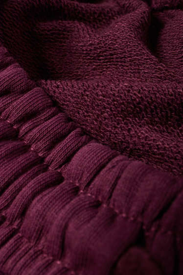 Kinder Mädchen - New York - Jogginghose - Broderie Anglaise - bordeaux