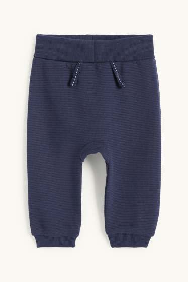 Bébés garçons - Oursons - tenue pour bébé - doublé en peluche - 3 pièces - bleu  / beige