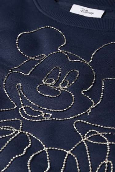 Femei - Bluză de molton - Mickey Mouse - albastru închis