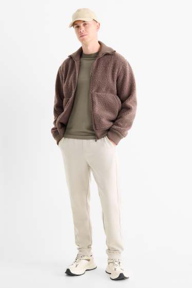 Home - Pantalons de xandall - beix clar