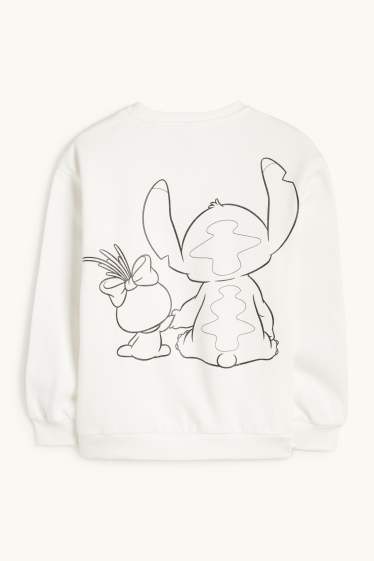 Enfants filles - Lilo & Stitch - sweat - blanc