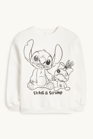 Enfants filles - Lilo & Stitch - sweat - blanc