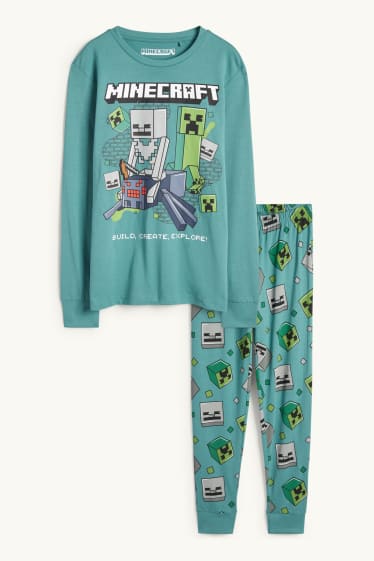 Enfants garçons - Minecraft - pyjama - 2 pièces - vert