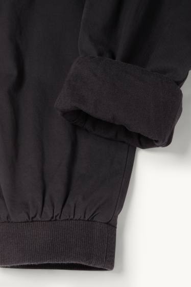 Copii - Băieți - Pantaloni cargo termoizolanți - negru