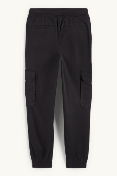 Copii - Băieți - Pantaloni cargo termoizolanți - negru