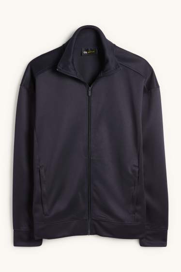 Men - Technical zip-through sweatshirt - dark blue