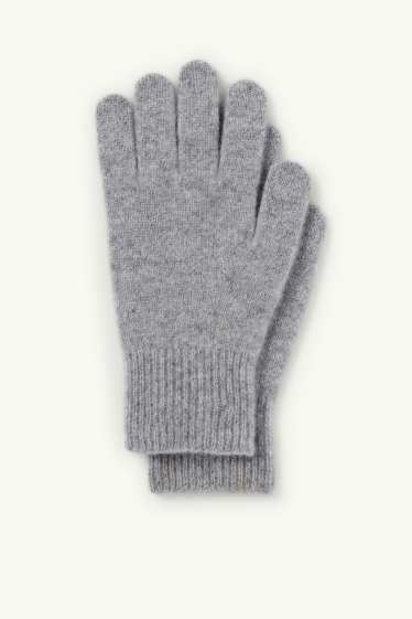 Femmes - Gants en cachemire - gris