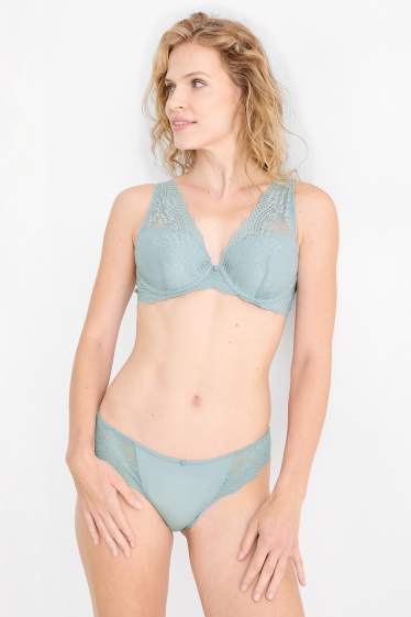 Damen - Slip - türkis