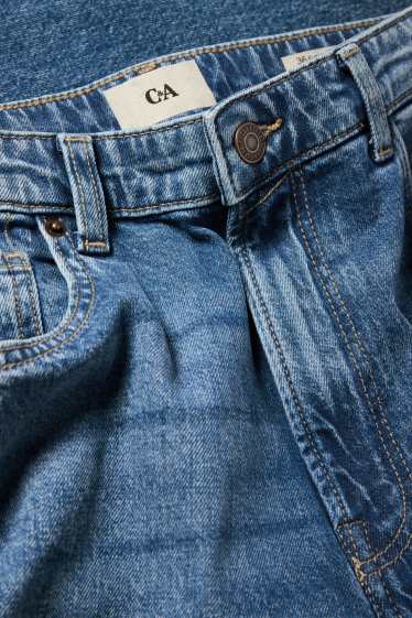 Damen - Balloon Jeans - Mid Waist - jeansblau