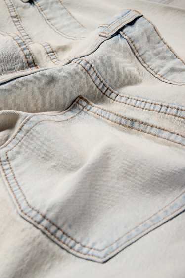 Femmes - Wide leg jean - low waist - jean bleu clair