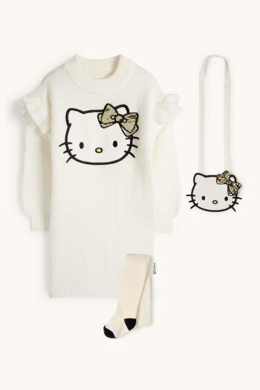 Nena - Hello Kitty - conjunt - vestit de punt, bossa i leotards - blanc trencat