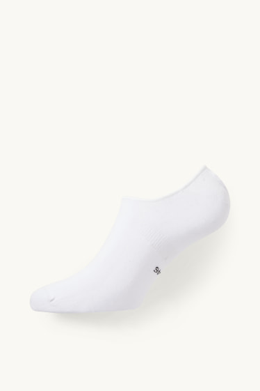 Bărbați - Multipack 3 perechi - șosete tip tălpici - alb